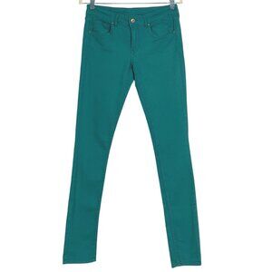 Divided by H&M Teal Jeans, US size 8, women's, cotton/poly/elastane